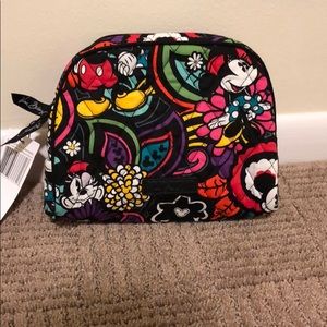New! Disney print: Medium zip cosmetics bag.
